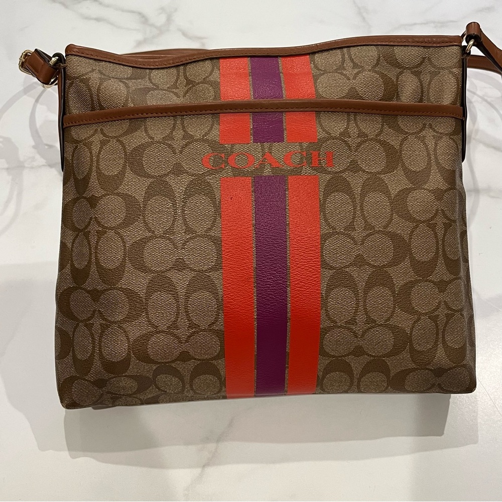 Coach Varsity Stripe Leather bag
